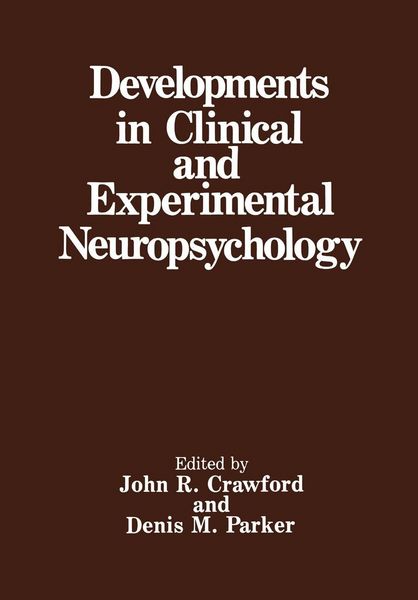 Produktbild: Developments in Clinical and Experimental Neuropsychology