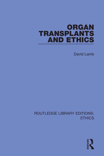 Produktbild: Organ Transplants and Ethics