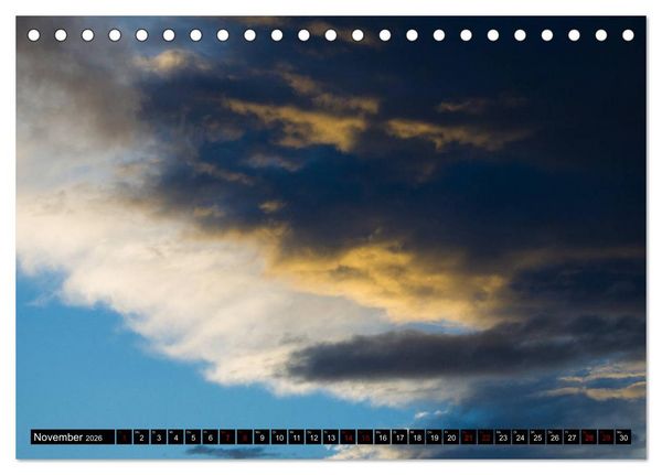 Produktbild: Faszination Wolken (Tischkalender 2026 DIN A5 quer), CALVENDO Monatskalender