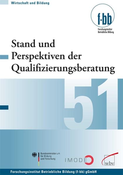 Produktbild: Stand und Perspektiven der Qualifizierungsberatung