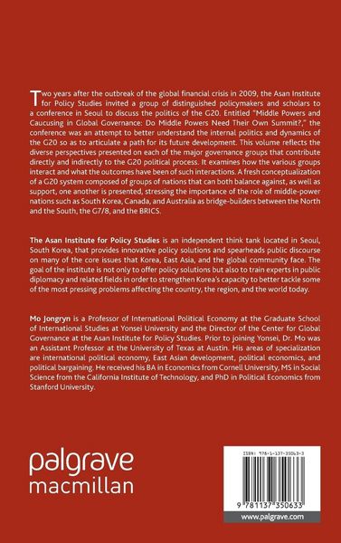 Produktbild: Middle Powers and G20 Governance