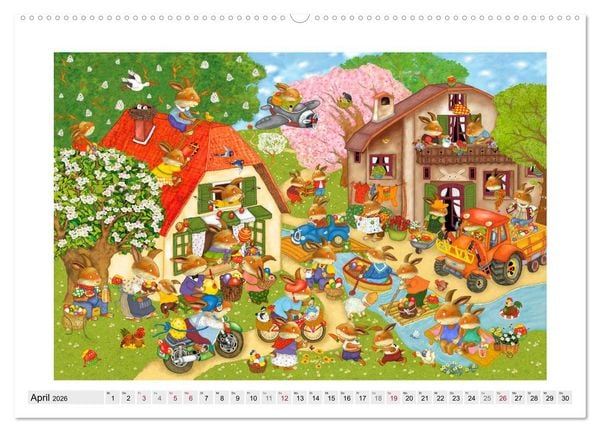 Produktbild: Meine kleine Wimmelwelt (hochwertiger Premium Wandkalender 2026 DIN A2 quer), Kunstdruck in Hochglanz