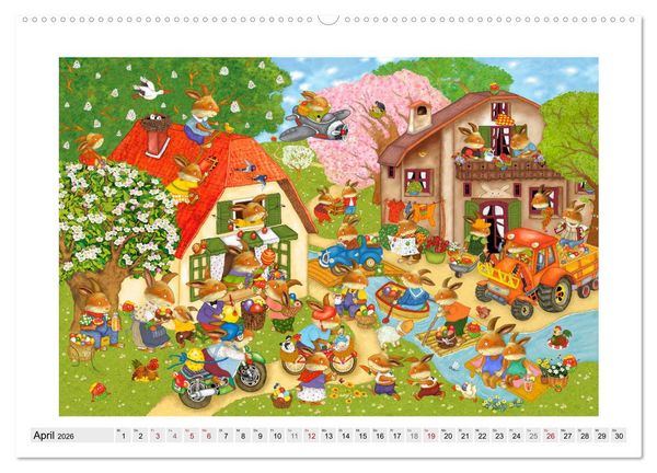 Produktbild: Meine kleine Wimmelwelt (Wandkalender 2026 DIN A2 quer), CALVENDO Monatskalender