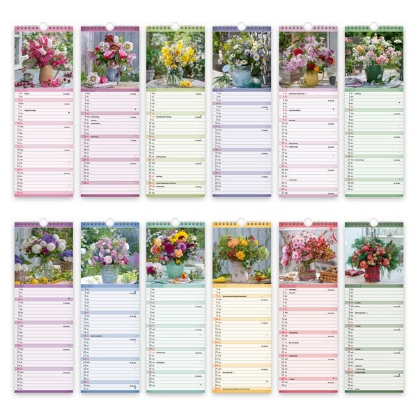 Produktbild: TR&Ouml;TSCH - Streifenkalender Blumen 2027 Notizkalender