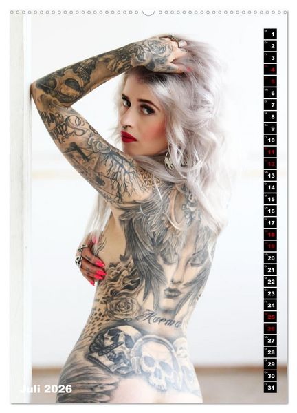 Produktbild: Beauty Tattoo 2026 (hochwertiger Premium Wandkalender 2026 DIN A2 hoch), Kunstdruck in Hochglanz
