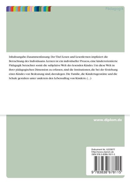 Produktbild: Lesen und Lesenlernen