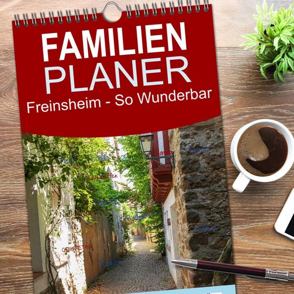 Produktbild: Familienplaner 2026 - Freinsheim - So Wunderbar mit 5 Spalten (Wandkalender, 21 x 45 cm) CALVENDO