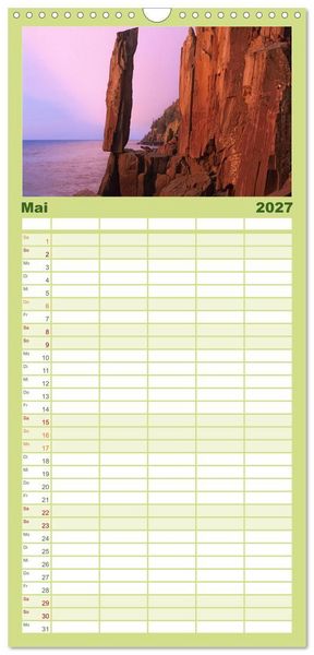 Produktbild: Familienplaner 2027 - KANADA Christian Heeb mit 5 Spalten (Wandkalender, 21 x 45 cm) CALVENDO