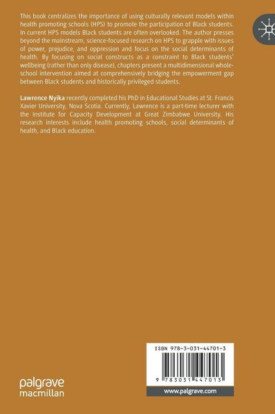 Produktbild: Advancing a Health Promoting Schools Agenda for Black Students