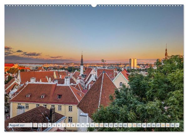 Produktbild: Nordischer Glanz &ndash; Tallinn - Riga - Vilnius (hochwertiger Premium Wandkalender 2027 DIN A2 quer), Kunstdruck in Hochglanz