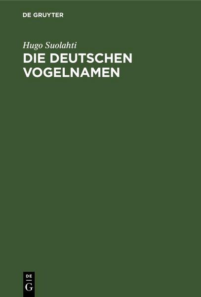 Produktbild: Die deutschen Vogelnamen
