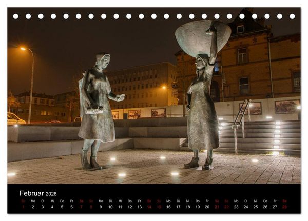 Produktbild: Pirmasens bei Nacht (Tischkalender 2026 DIN A5 quer), CALVENDO Monatskalender