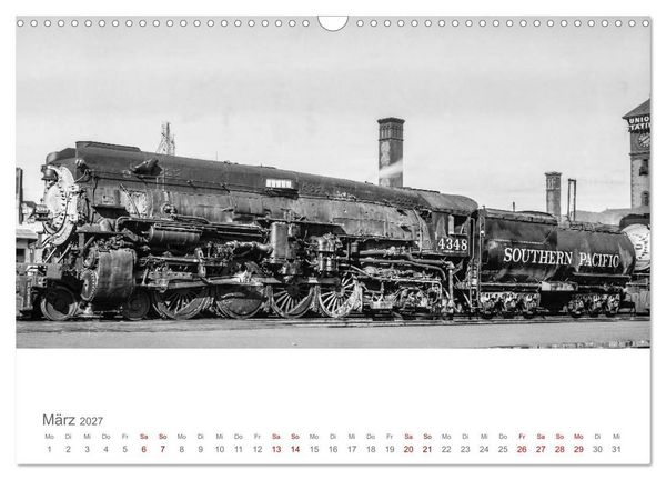 Produktbild: US-Dampflokomotiven (Wandkalender 2027 DIN A3 quer), CALVENDO Monatskalender