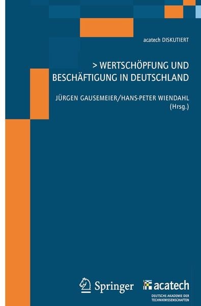 Produktbild: Wertsch&ouml;pfung und Besch&auml;ftigung in Deutschland