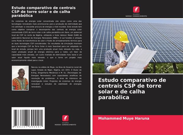 Produktbild: Estudo comparativo de centrais CSP de torre solar e de calha parab&oacute;lica