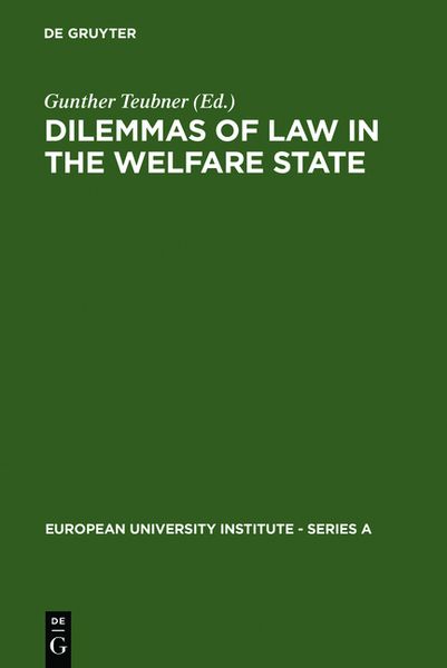 Produktbild: Dilemmas of Law in the Welfare State