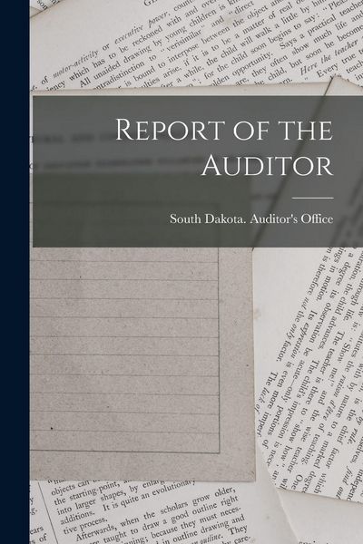 Produktbild: Report of the Auditor