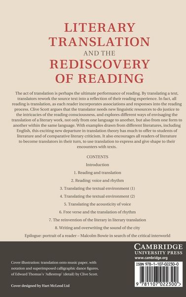 Produktbild: Literary Translation and the Rediscovery of Reading