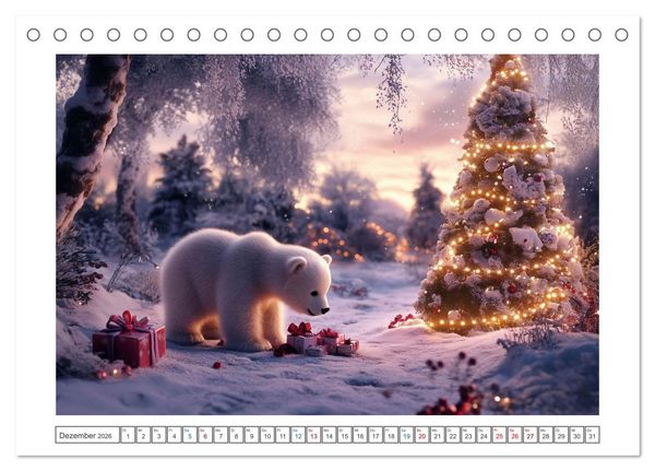Produktbild: Kleiner Eisb&auml;r und die gro&szlig;e Welt (Tischkalender 2026 DIN A5 quer), CALVENDO Monatskalender