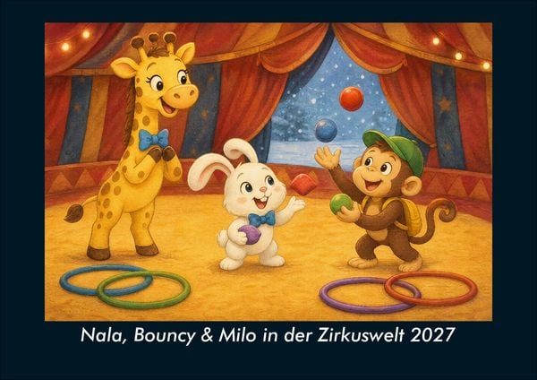 Produktbild: Nala, Bouncy & Milo in der Zirkuswelt 2027 Fotokalender DIN A4