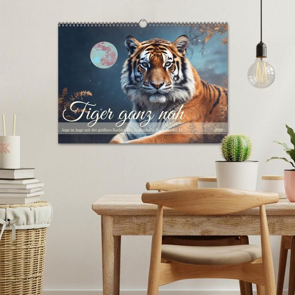 Produktbild: Tiger ganz nah (Wandkalender 2026 DIN A3 quer), CALVENDO Monatskalender