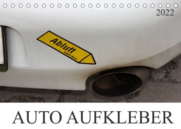 Produktbild: AUTO AUFKLEBER (Tischkalender 2022 DIN A5 quer)