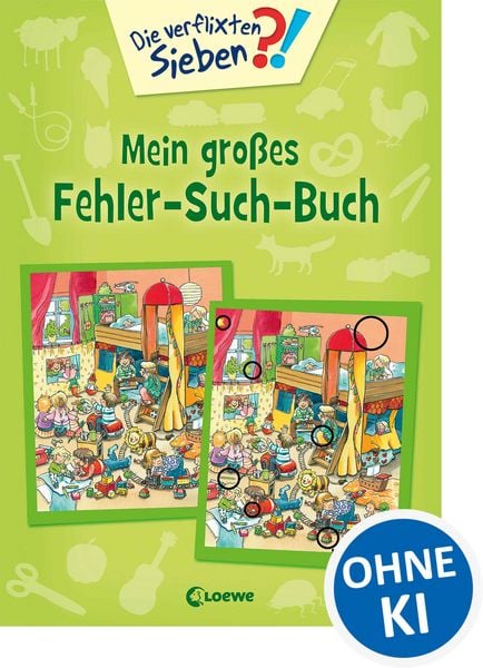 Die verflixten Sieben - Mein großes Fehler-Such-Buch, Taschenbuch von , Loewe, 978-3-7855-7306-8