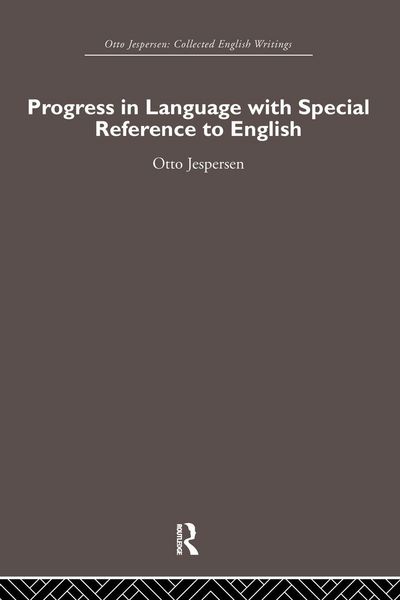 Produktbild: Progress in Language, with special reference to English