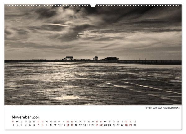 Produktbild: Sankt Peter-Ording. Ein Traum an der Nordsee (hochwertiger Premium Wandkalender 2026 DIN A2 quer), Kunstdruck in Hochglanz