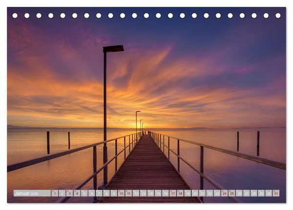Produktbild: Bodensee-Stimmungen (Tischkalender 2026 DIN A5 quer), CALVENDO Monatskalender