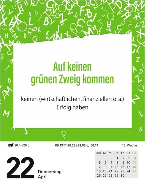 Produktbild: Duden Das Salz in der (Buchstaben-)Suppe Tagesabrei&szlig;kalender 2027 - Redewendungen und ihre Bedeutung