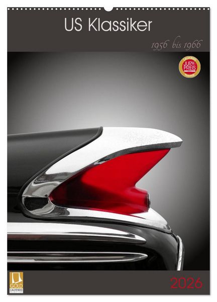 US Klassiker 1956 bis 1966 (Wandkalender 2026 DIN A2 hoch), CALVENDO Monatskalender