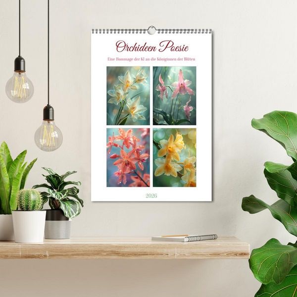 Produktbild: Orchideen Poesie (Wandkalender 2026 DIN A3 hoch), CALVENDO Monatskalender