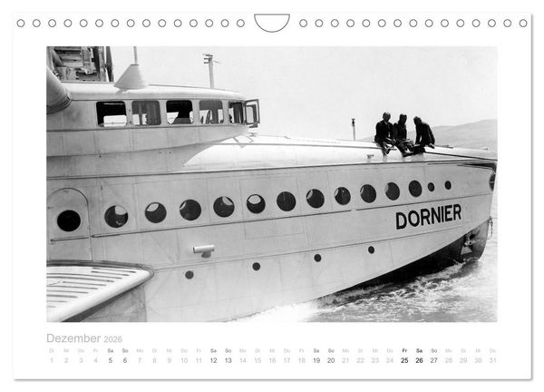 Produktbild: Reise mit dem Flugschiff - Dornier (Wandkalender 2026 DIN A4 quer), CALVENDO Monatskalender