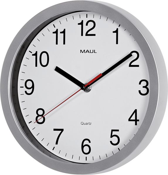 Produktbild: Wanduhr MAULrun 25 silber