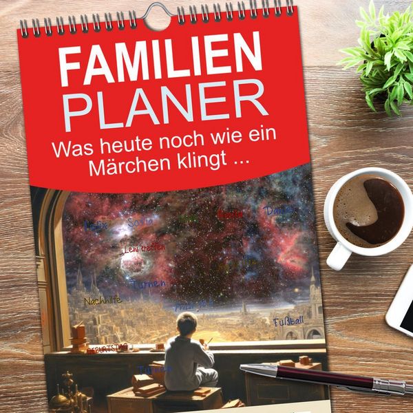 Produktbild: Familienplaner 2026 - Was heute noch wie ein M&auml;rchen klingt ... mit 5 Spalten (Wandkalender, 21 x 45 cm) CALVENDO