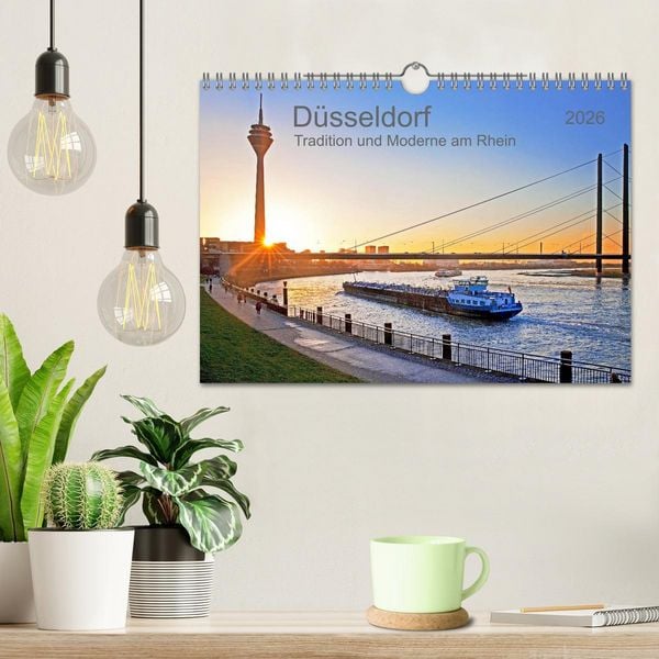 Produktbild: D&uuml;sseldorf - Tradition und Moderne am Rhein (Wandkalender 2026 DIN A4 quer), CALVENDO Monatskalender