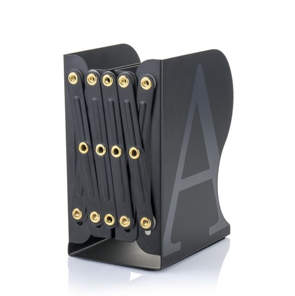 Produktbild: MyLibrary A-Z Metall-Buchregal Schwarz