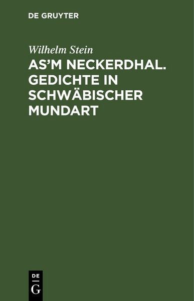Produktbild: As'm Neckerdhal. Gedichte in schw&auml;bischer Mundart