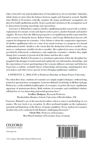 Produktbild: Equilibrium Models in Economics