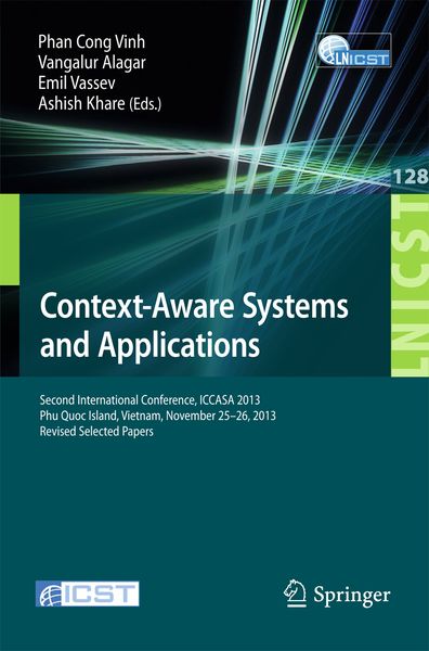 Produktbild: Context-Aware Systems and Applications