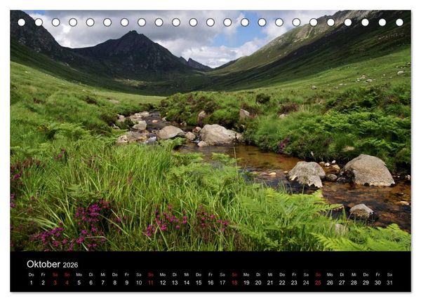 Produktbild: Schottland 2026 (Tischkalender 2026 DIN A5 quer), CALVENDO Monatskalender
