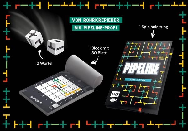 Produktbild: W&uuml;rfelspiel: Pipeline &ndash; Wer schafft die besten Verbindungen?