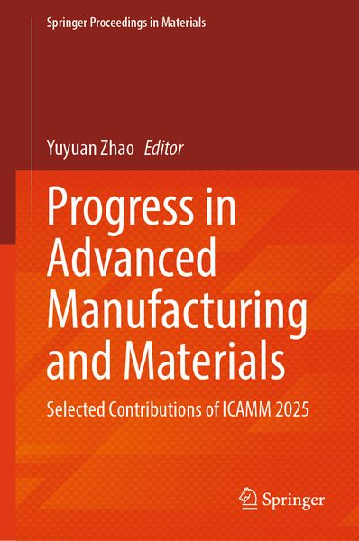 Produktbild: Progress in Advanced Manufacturing and Materials