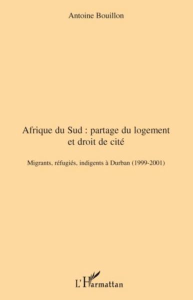 Produktbild: Afrique du sud: partage du logement et de cite