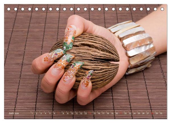 Produktbild: Verg&auml;ngliche Kunst - Nailart Episode 2 (Tischkalender 2026 DIN A5 quer), CALVENDO Monatskalender