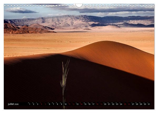 Produktbild: Namibie Rouge et Or (Calendrier mural 2026 DIN A3 vertical), CALVENDO calendrier mensuel