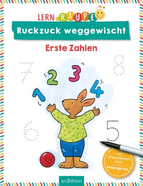 Produktbild: Lernraupe &ndash; Ruckzuck weggewischt! Erste Zahlen