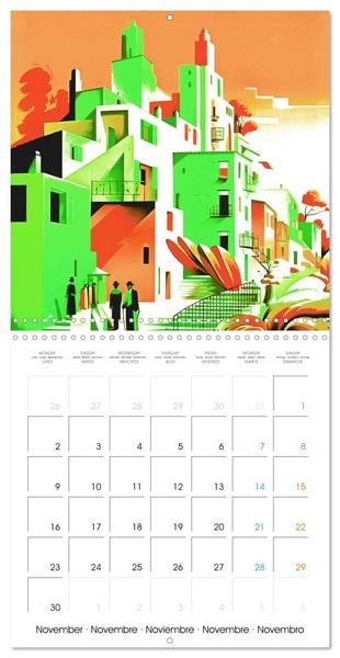 Produktbild: Illustrations promontoires (Calendrier mural carr&eacute; 2026 30x30 cm) Calendrier double avec une page pour vos prises de notes