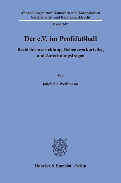 Produktbild: Der e.V. im Profifu&szlig;ball